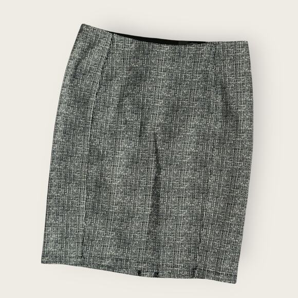LiverPool Skirt Women's Sz 10p Black and White Pencil Stretch Office Career - Picture 1 of 6